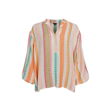 Black Colour Kos Shirt - Orange Multi