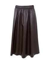 Black Colour Juliet Vegan Skirt - Coffee