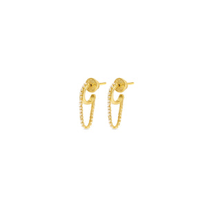 Talis Chains Chain Link Huggies Long - Gold