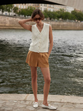 Varley Tatyana Cable Knit Vest - Egret