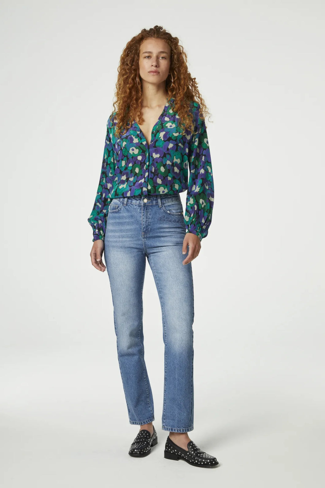 Fabienne Chapot Frida Blouse - Green Envy