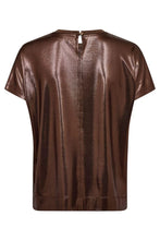 Mos Mosh Nivola O Neck Metallic Tee - Bracken