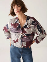 Summum Women 2S3561-12487 Scarf Print Blouse - Multi Colour