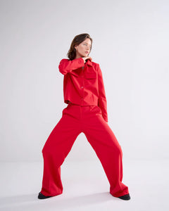 Summum Woman Soft Form Trousers - Red