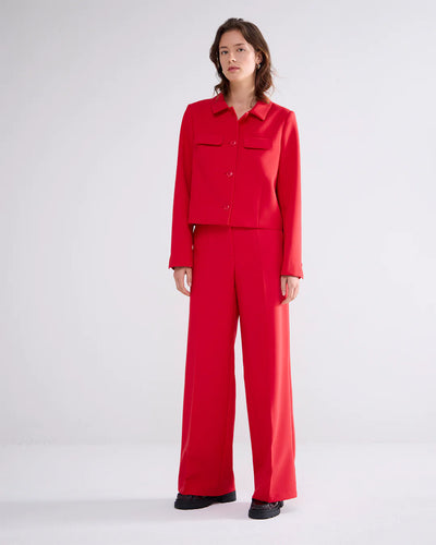 Summum Woman Soft Form Trousers - Red