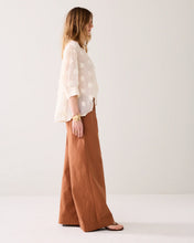 Summum Woman Palazzo Wide Leg Trousers - Cinnamon