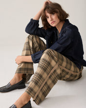 Summum Woman Check Trousers - Thyme Green
