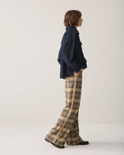 Summum Woman Check Trousers - Thyme Green