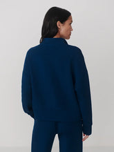 Varley Mavis Mock Neck Sweat - Sea Blue