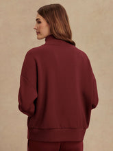 Varley Hawley Half Zip Sweat - New Maroon