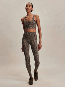 Varley FreeSoft High-Rise Legging 25" - Brown Contrast Cheetah