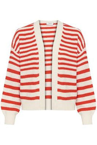 Saint Tropez Ibenmei Open Cardigan - Flame Scarlet