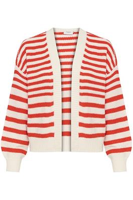 Saint Tropez Ibenmei Open Cardigan - Flame Scarlet