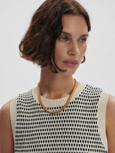 Varley Knowles Textured Knit Vest - Birch Multi Stitch