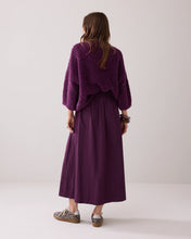 Summum Woman Wide Taffeta Skirt - Wineberry