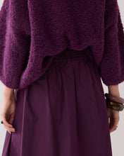 Summum Woman Wide Taffeta Skirt - Wineberry