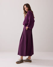 Summum Woman Wide Taffeta Skirt - Wineberry