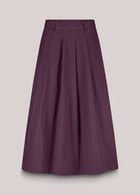 Summum Woman Wide Taffeta Skirt - Wineberry