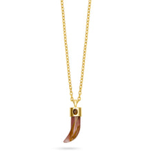 Talis Chains Shark Tooth Pendant - Red Watermelon Skin