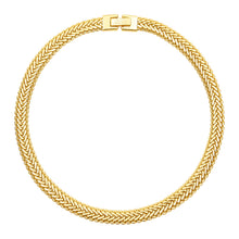 Talis Chains Braided Mesh Choker - Gold