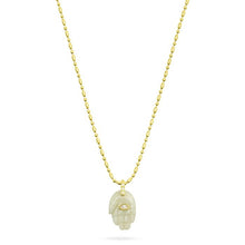 Talis Chains Protective Hand Pendant Necklace - Labradorite