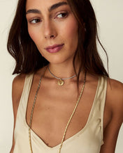 Talis Chains Custom Initial Necklace - Brown/Silver/Gold