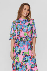 Numph NuGabby Dress - Fuchsia