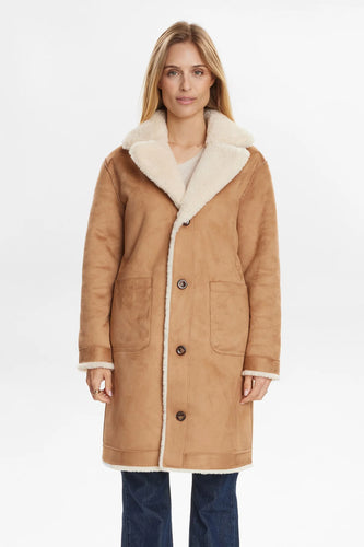 Numph NuElliot Reversible Coat - Cognac