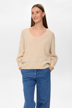 Numph Nurietta V Neck Pullover - Grey Morn