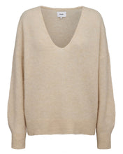 Numph Nurietta V Neck Pullover - Grey Morn