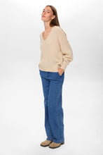 Numph Nurietta V Neck Pullover - Grey Morn
