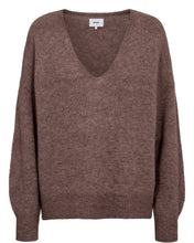 Numph NuRiette V-Neck Pullover - Deep Taupe