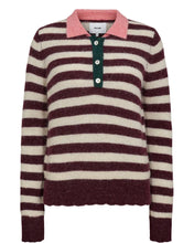 Numph NuCiara Riette Stripe Pullover - Winetasting