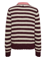Numph NuCiara Riette Stripe Pullover - Winetasting