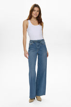 Numph NuBrooklyn Wide Jeans - Medium Blue Denim