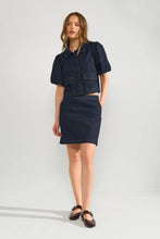 Numph NuAletta Mini Skirt - Dark Blue Denim