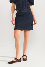 Numph NuAletta Mini Skirt - Dark Blue Denim