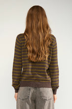 Numph NuLucinda Stripe Pullover - Black Coffee