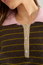 Numph NuLucinda Stripe Pullover - Black Coffee