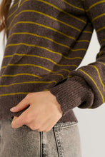Numph NuLucinda Stripe Pullover - Black Coffee