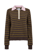 Numph NuLucinda Stripe Pullover - Black Coffee