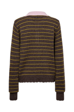 Numph NuLucinda Stripe Pullover - Black Coffee