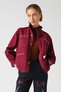 Seventy & Mochi Pablo Jacket - Burgundy