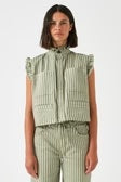 Seventy + Mochi Pablo Waistcoat - Vintage Moss Stripe