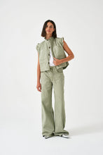 Seventy + Mochi Pablo Waistcoat - Vintage Moss Stripe