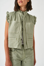 Seventy + Mochi Pablo Waistcoat - Vintage Moss Stripe