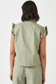 Seventy + Mochi Pablo Waistcoat - Vintage Moss Stripe