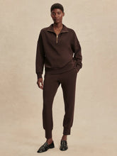 Varley Hawley Half Zip Sweat - Coffee Bean