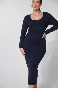 Haven Nikolai Knit Dress - Midnight