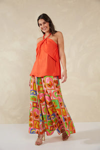 Haven Portofino Halter Top - Aperol